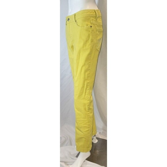 Michael Kors Bling Lime Green Jeans - Size 2 - Picture 3 of 13